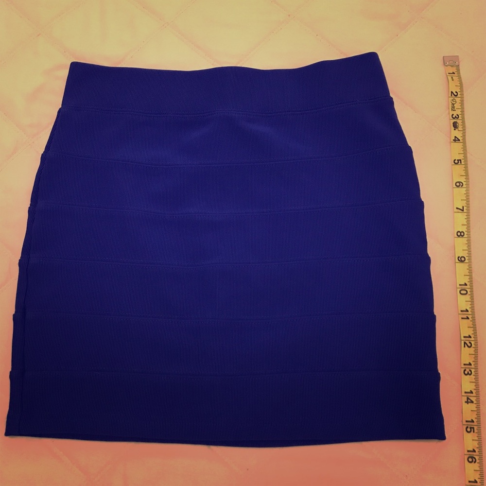 Cobalt blue mini skirt